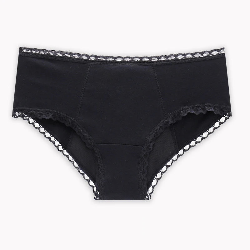 Culotte menstruelle 4 couches – Dentelle élégante, tailles XS à 6XL